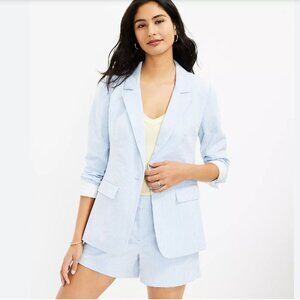 LOFT Seersucker Modern Blazer